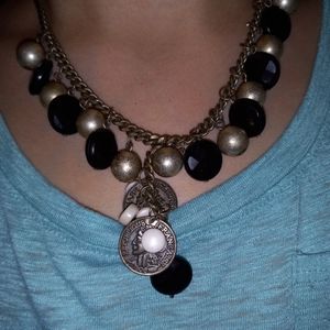Vintage Necklace with Faux Coins